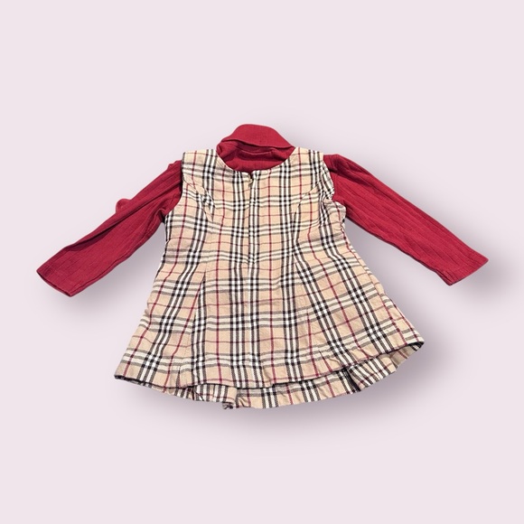 Toddler Vintage Disney Store Winnie The Pooh Plaid Dress with Socks 18-24 Months - Picture 8 of 12